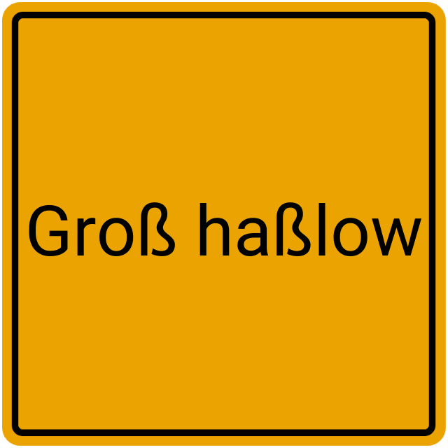 Meldebestätigung Groß Haßlow